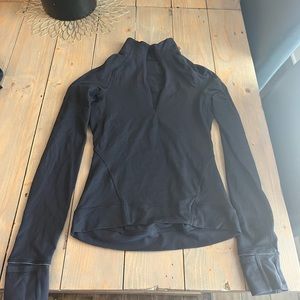 Lululemon Black Long Sleeve Quarter Zip